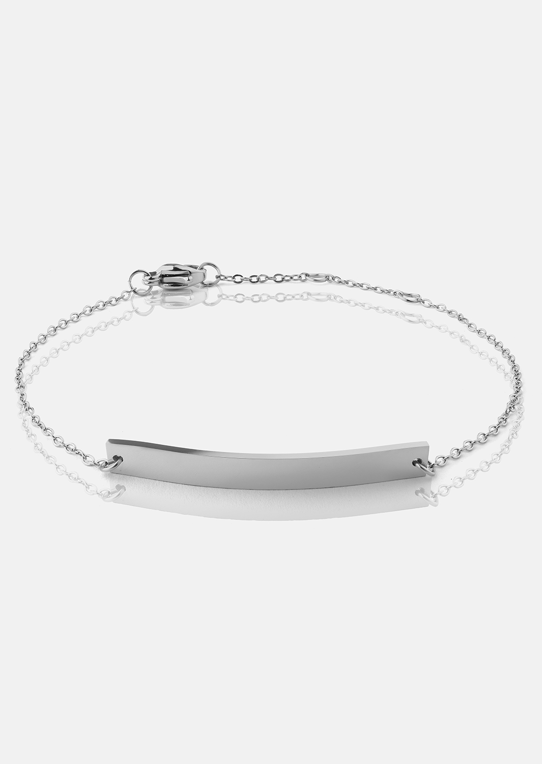 Pulsera Lineara - Chapada en plata