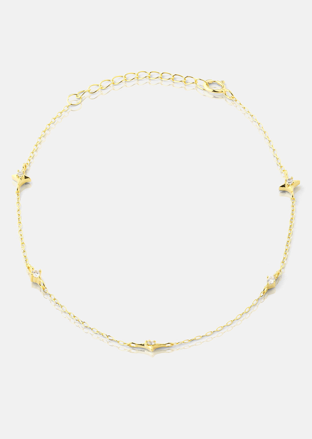 Pulsera Starlight Charm - 18k Chapada en oro