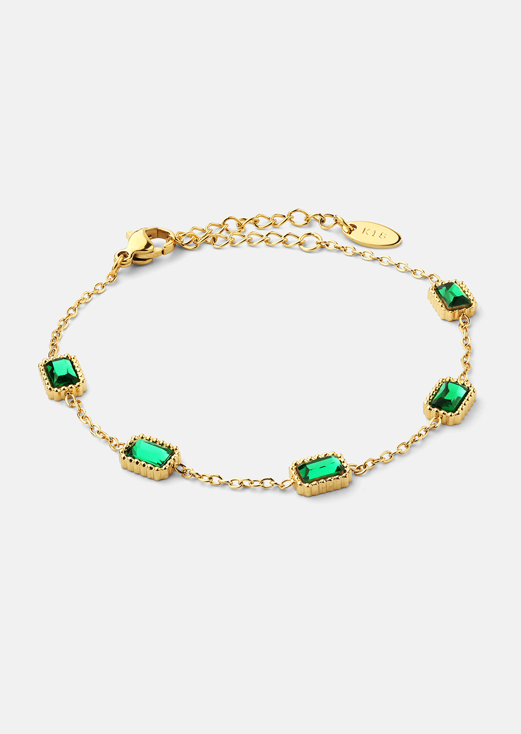 Pulsera Verdant - 18k Chapada en oro