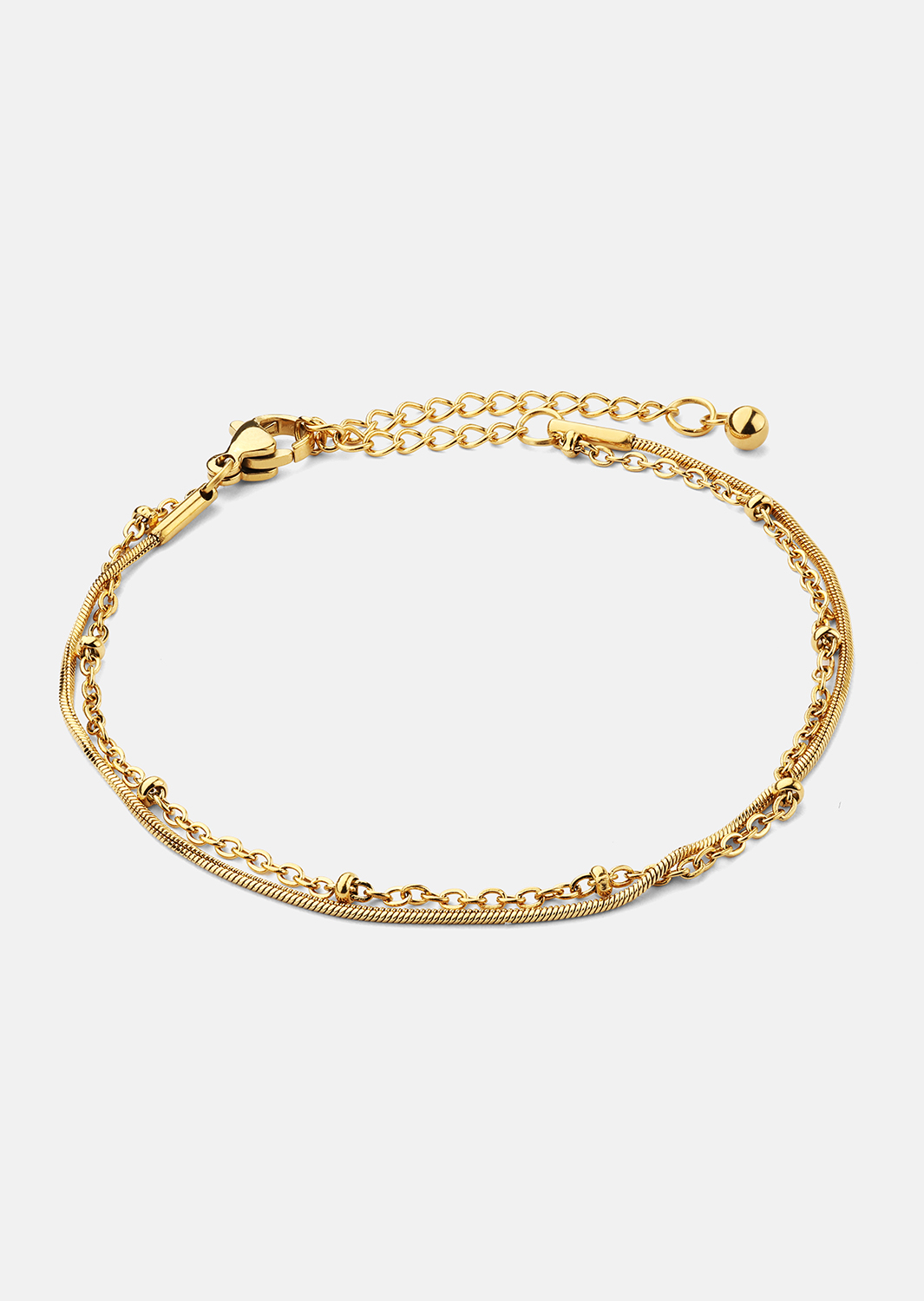Pulsera Duo - 18k Chapada en oro
