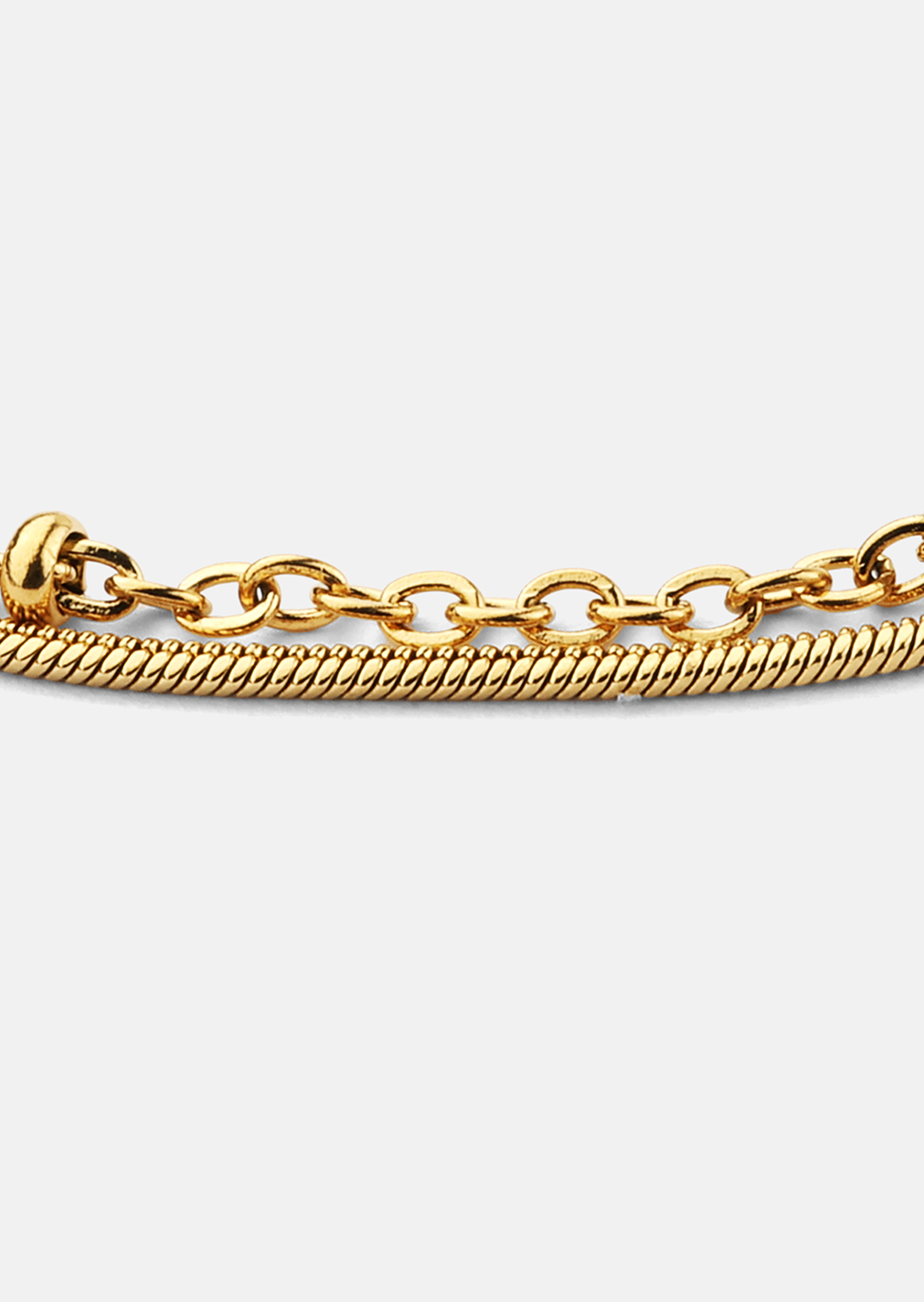 Pulsera Duo - 18k Chapada en oro