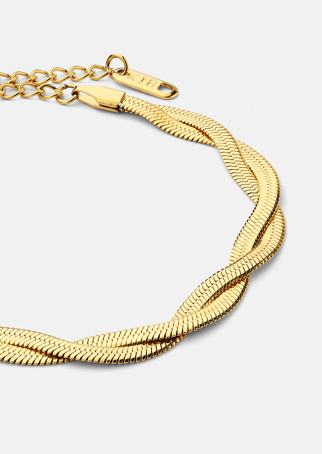 Pulsera Twist Glow - 18k Chapada en oro