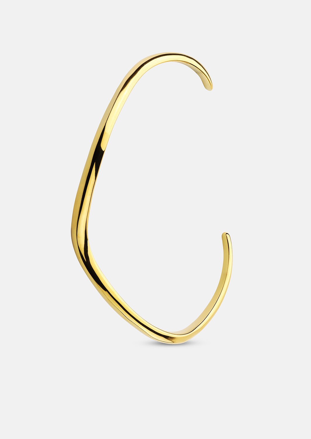 Pulsera Wave Cuff - 18k Chapada en oro