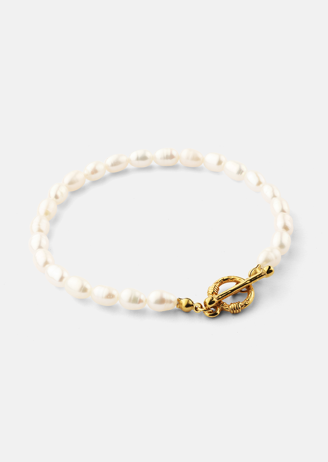 Pulsera Classic Pearl - 18k Chapada en oro