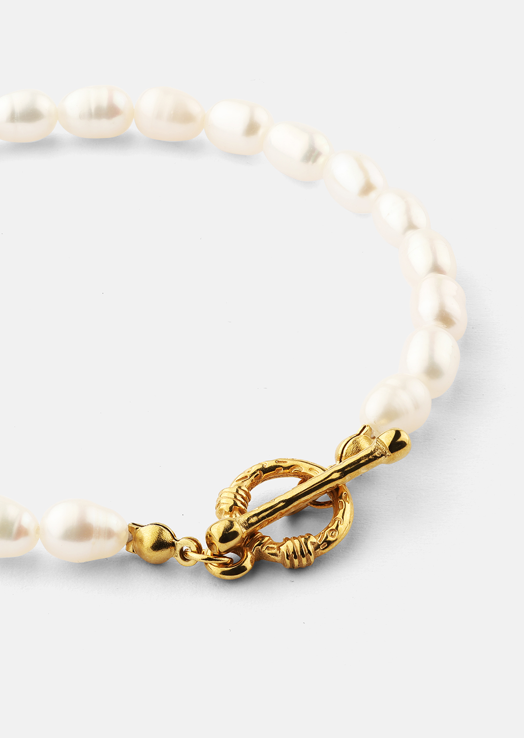 Pulsera Classic Pearl - 18k Chapada en oro