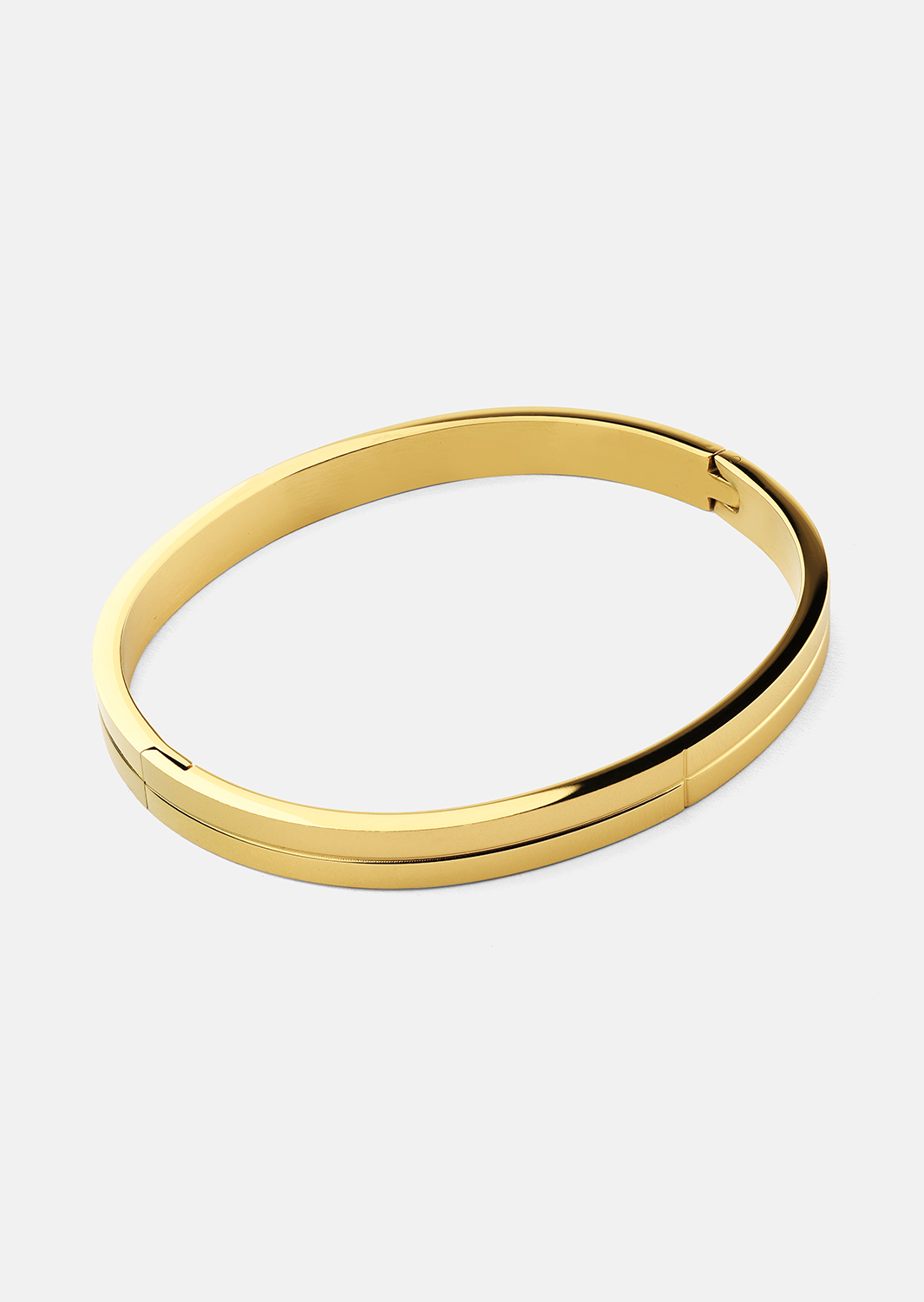 Pulsera Linea Gold Bangle - 18k Chapada en oro