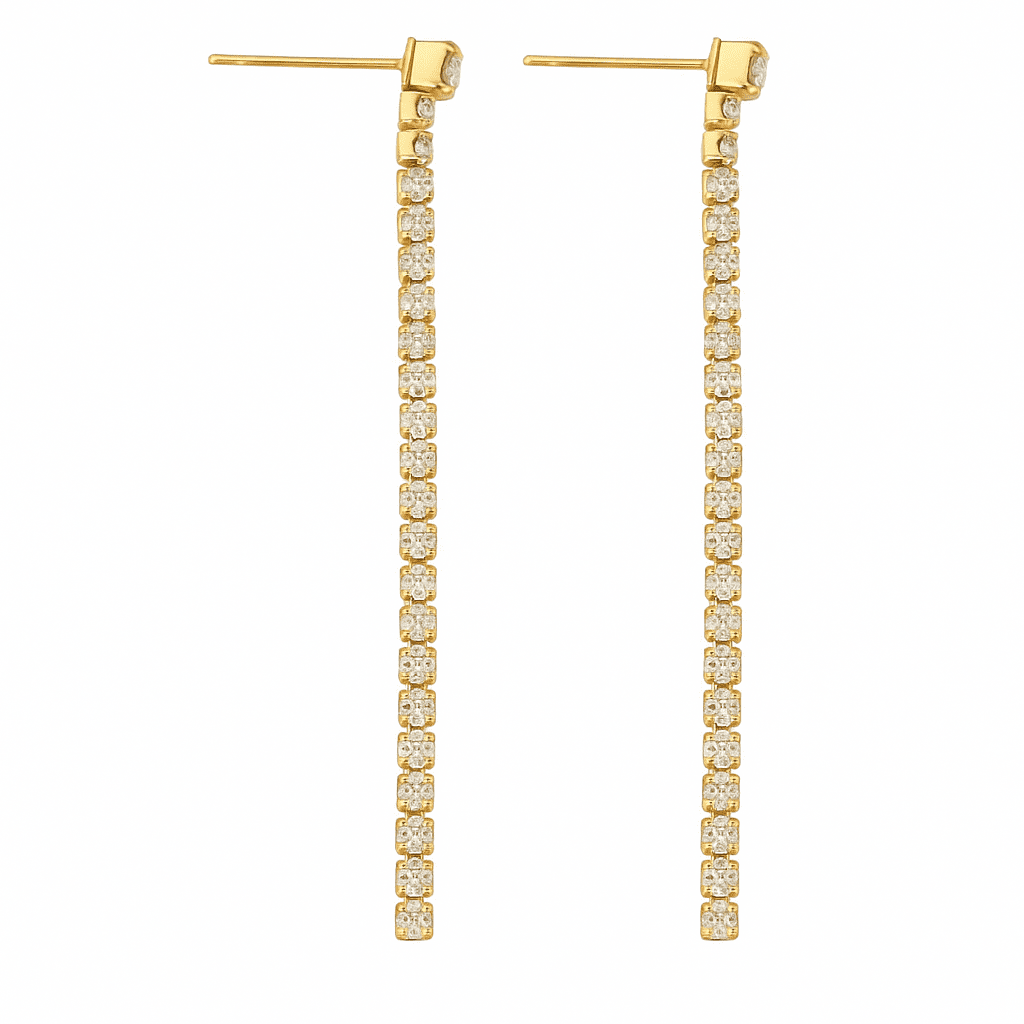 Pendiente Scala - 18k Chapado en oro