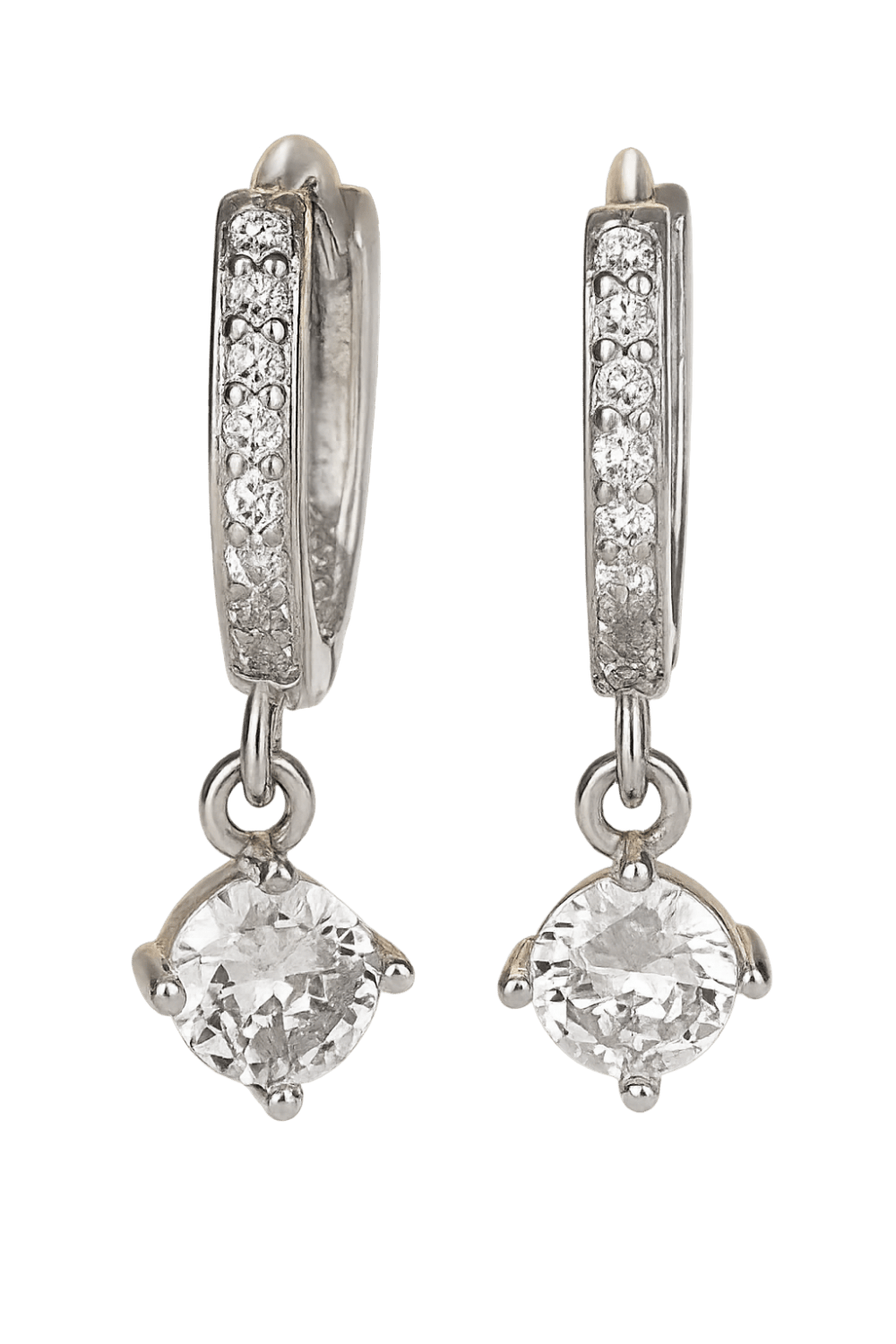 Pendiente Celeste Drops - Chapado en plata