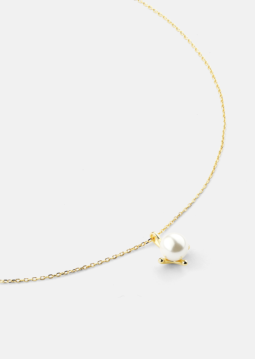 Collar North Pearl - 18k Chapado en oro
