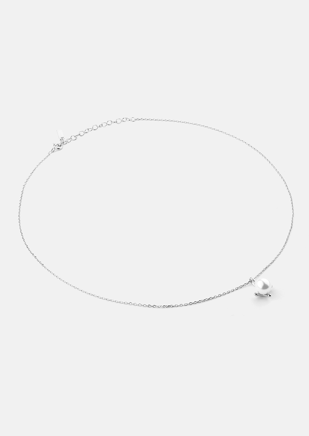Collar North Pearl - Chapado en plata