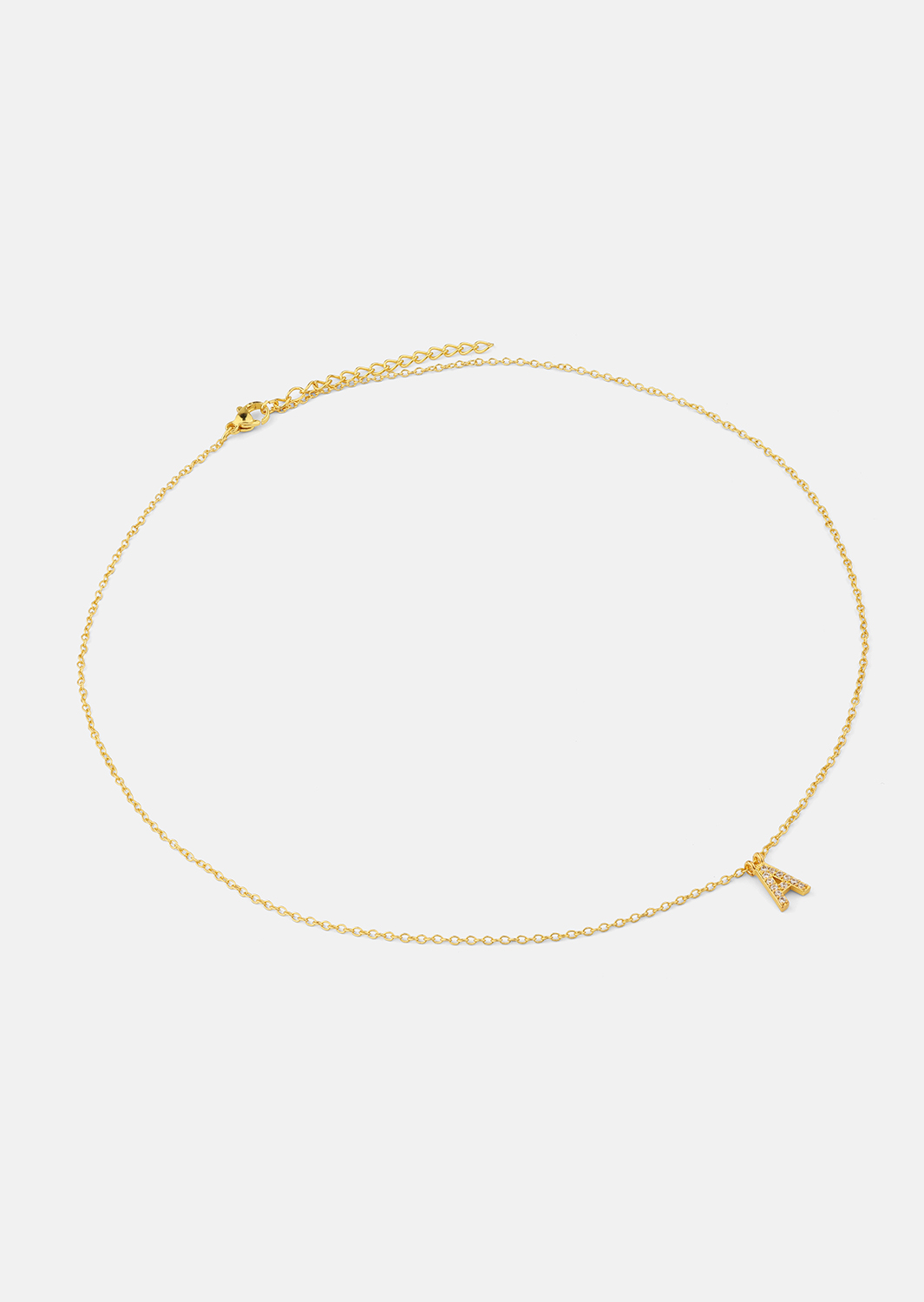 Collar Initial Letters A-N – 18k Gold Plated