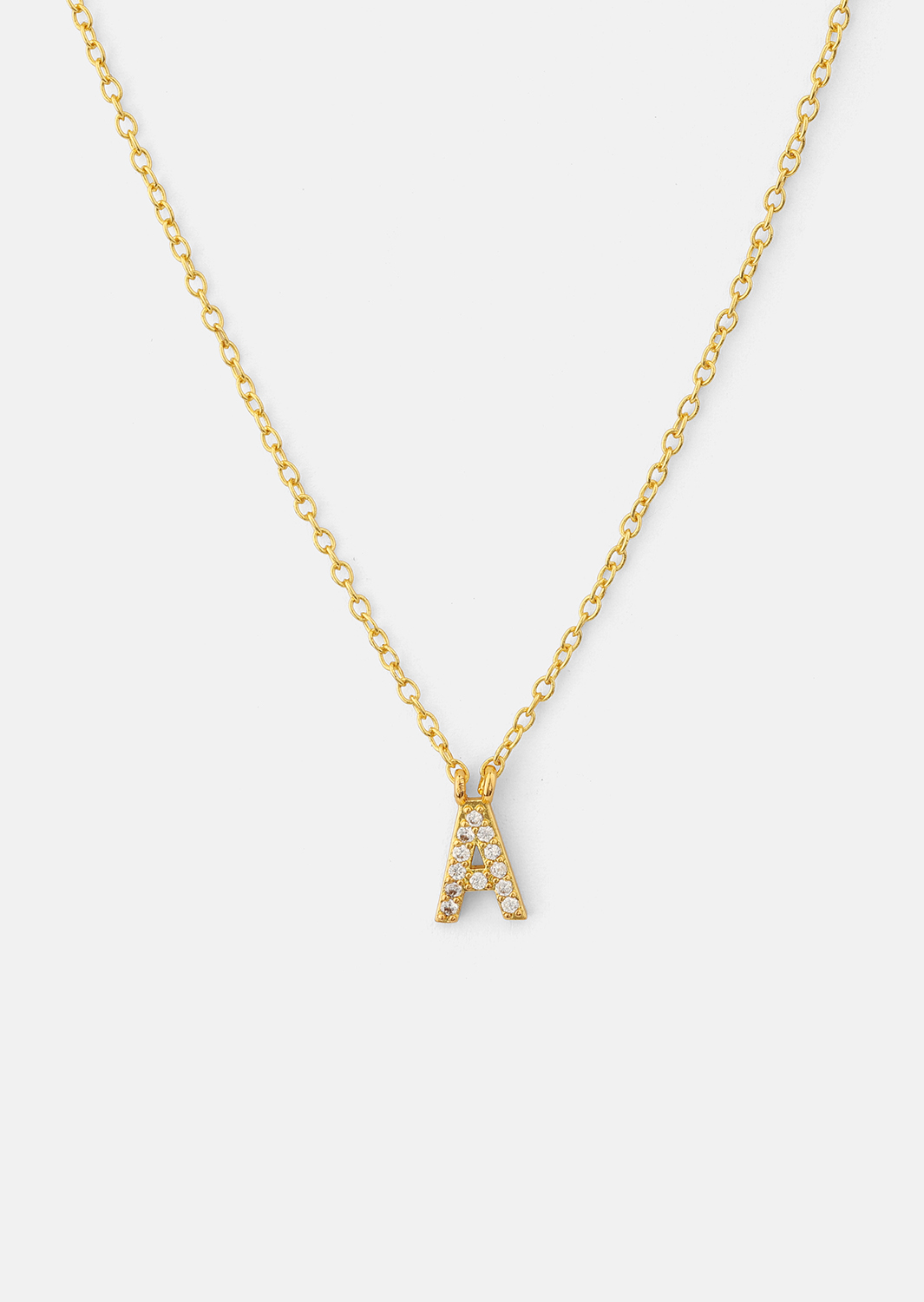 Collar Initial Letters A-N – 18k Gold Plated