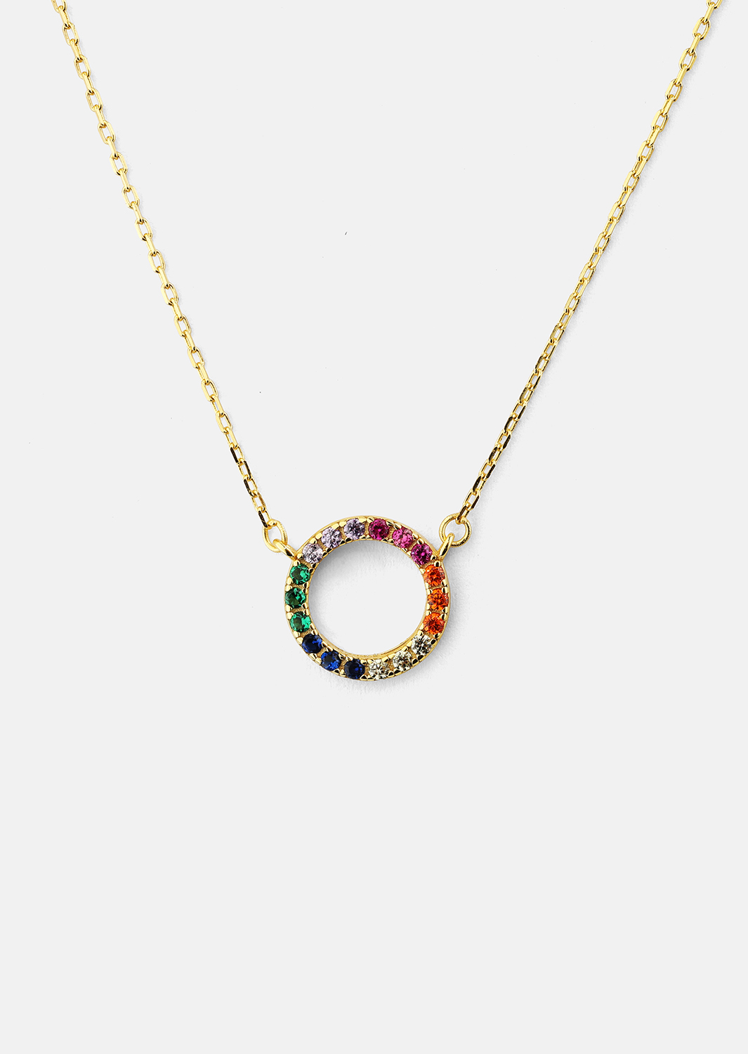 Collar Color Whisper - 18k Chapado en oro