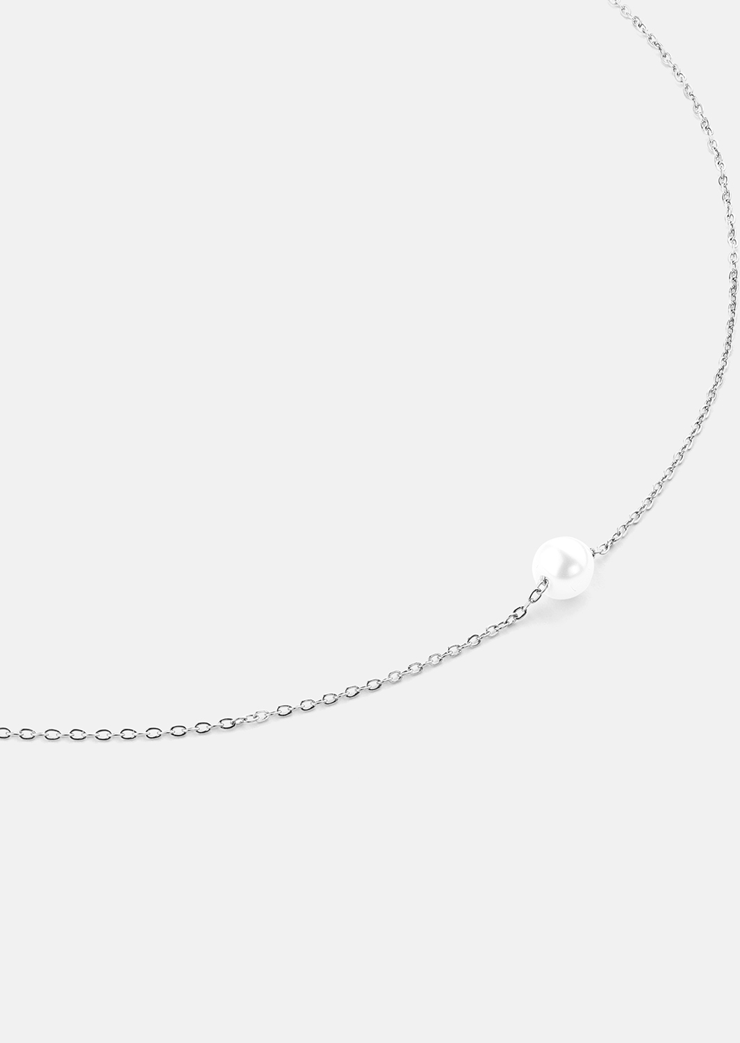 Collar Mini Pearl - Chapado en plata
