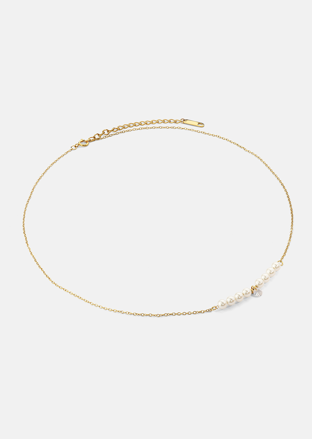 Collar Moonlet Grace - 18k Chapado en oro