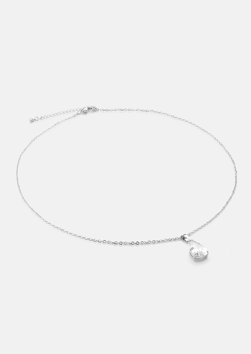 Collar Luna Teardrop - Chapado en plata