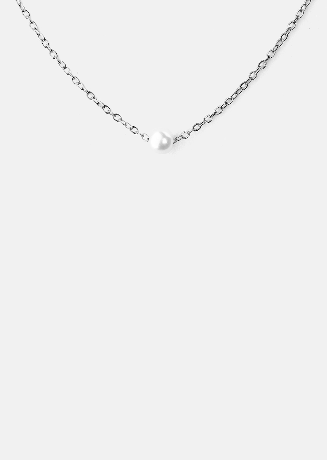 Collar Pearl Grace – Chapado en plata