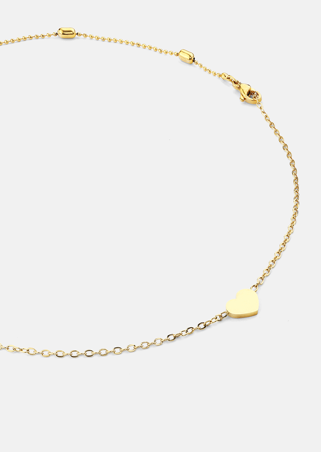 Pulsera Heart Chain – 18k Chapada en oro
