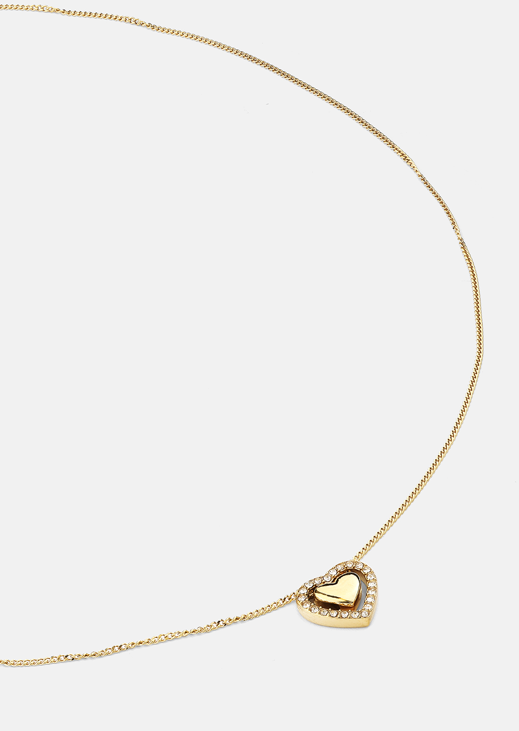 Collar Golden Heart - 18k Chapado en oro