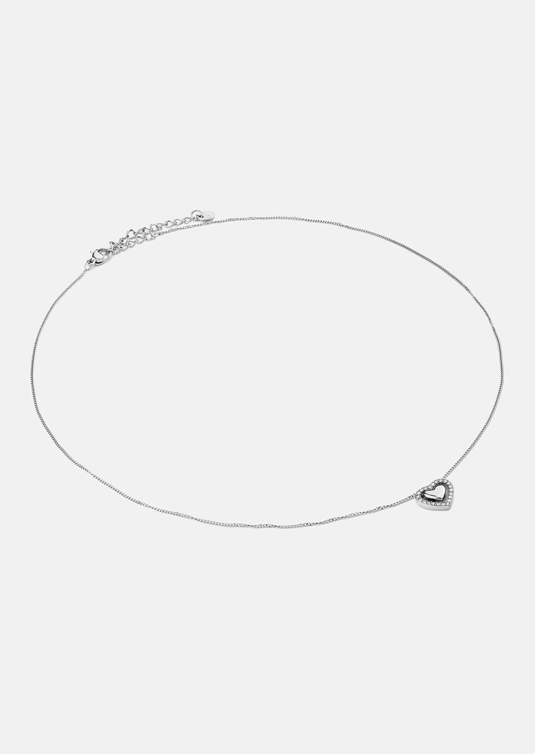 Collar Heart Glow – Chapado en plata