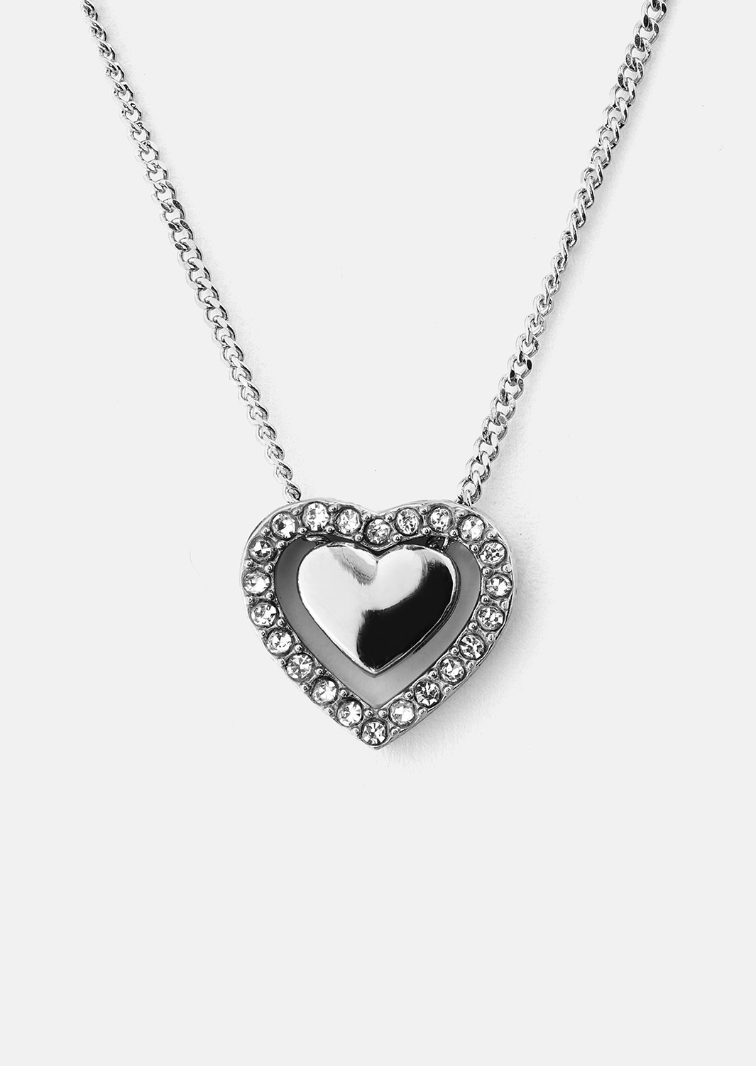 Collar Heart Glow – Chapado en plata