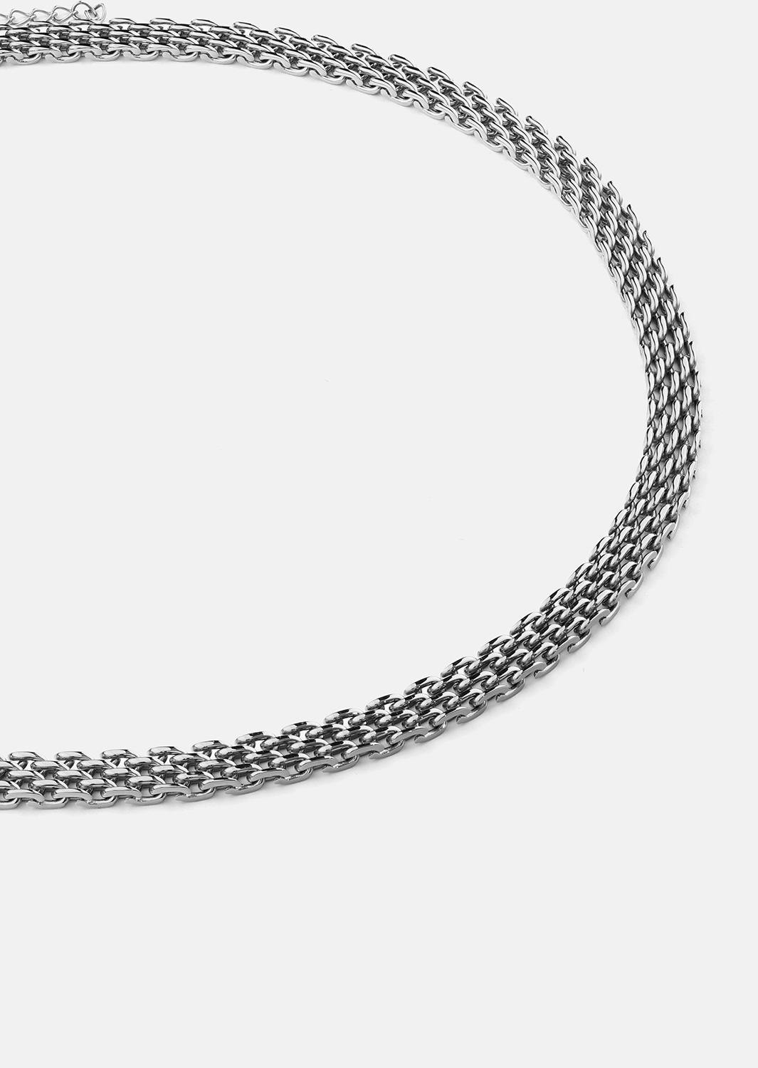 Collar Twilight Chain Choker – Chapado en plata
