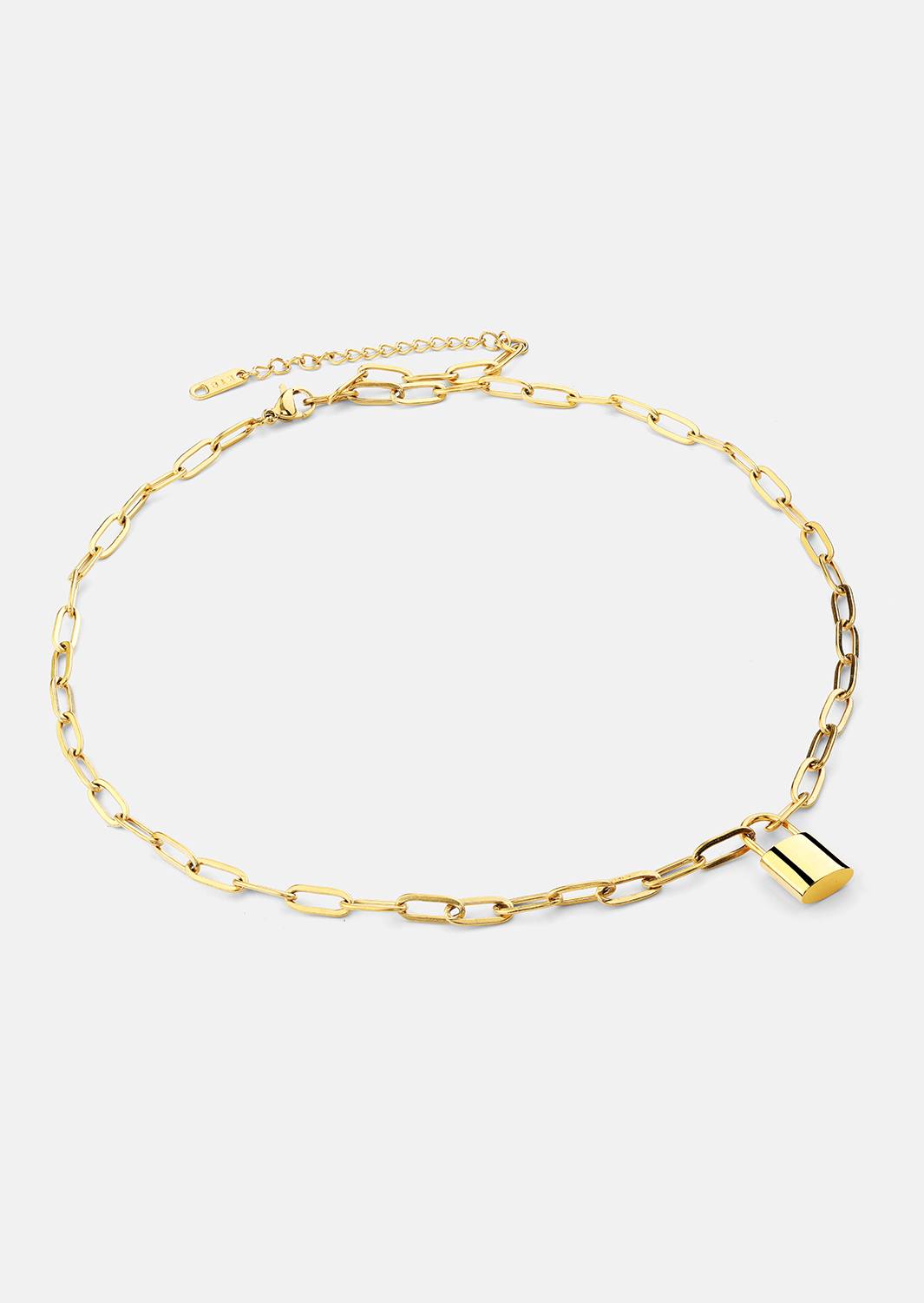 Collar Golden Lock – 18k Chapado en oro