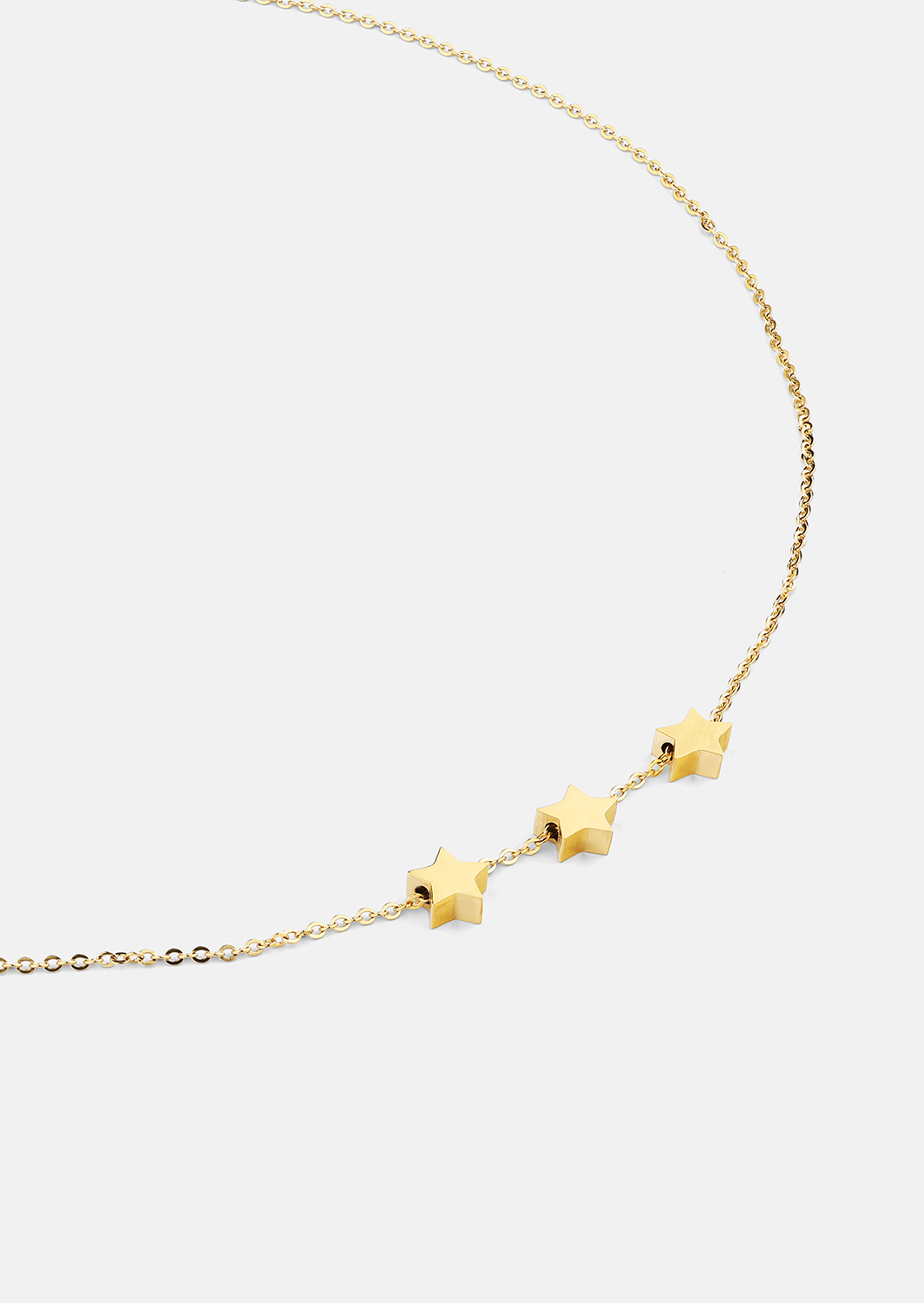 Collar Stjärntrio – 18k Chapado en oro