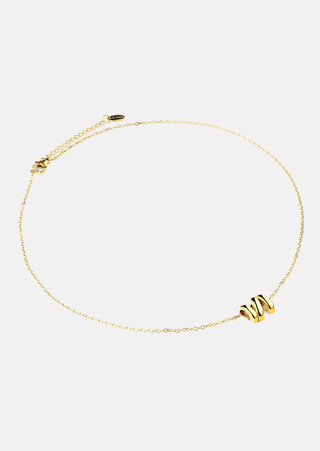 Collar W-Twist – 18k Chapado en oro
