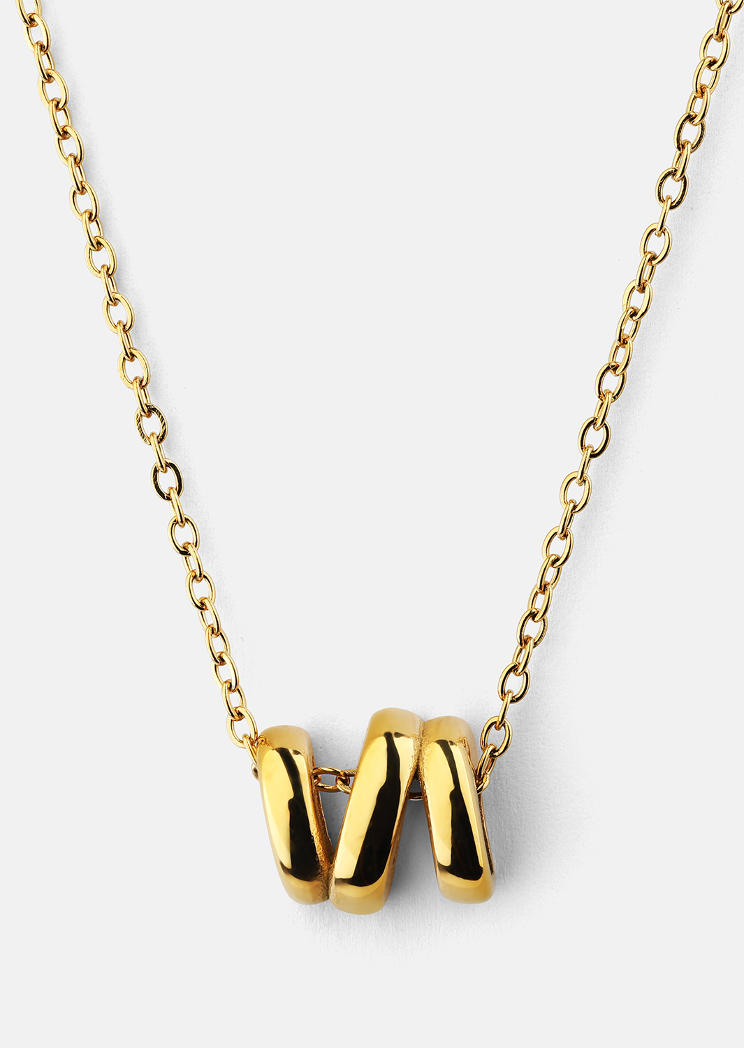 Collar W-Twist – 18k Chapado en oro