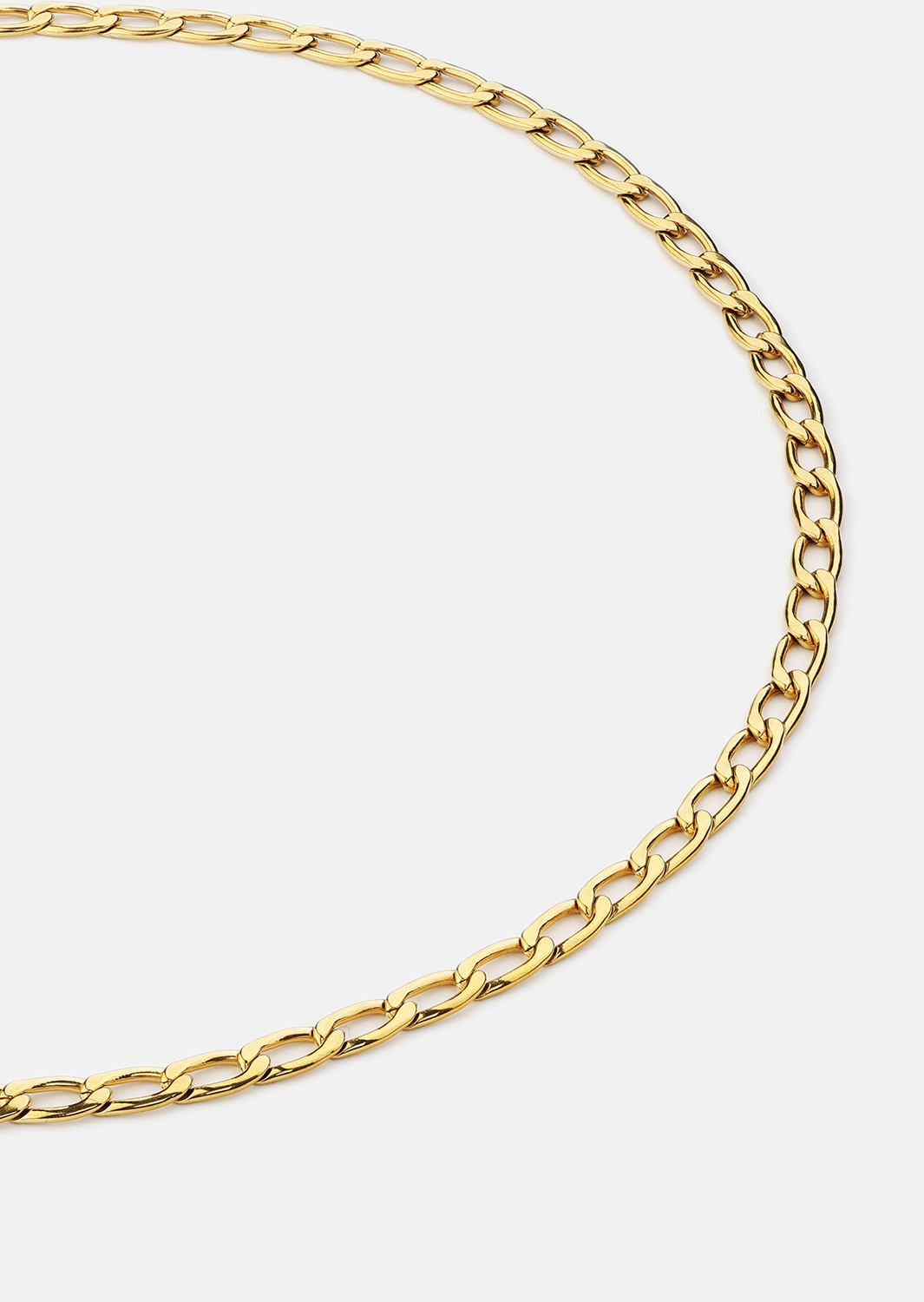 Collar Figaro Chain - 18k Chapado en oro