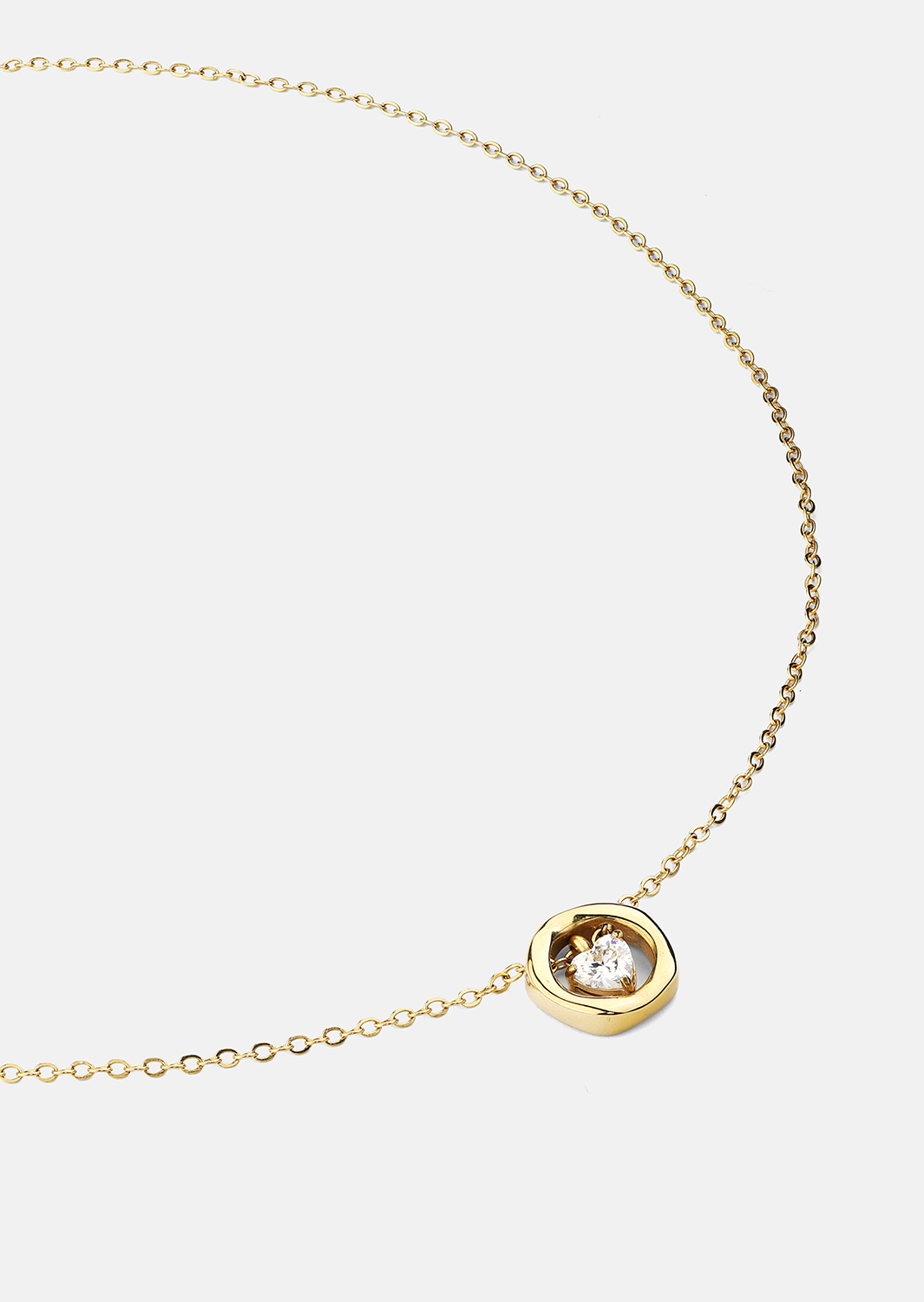 Collar Golden Heart – 18k Chapado en oro