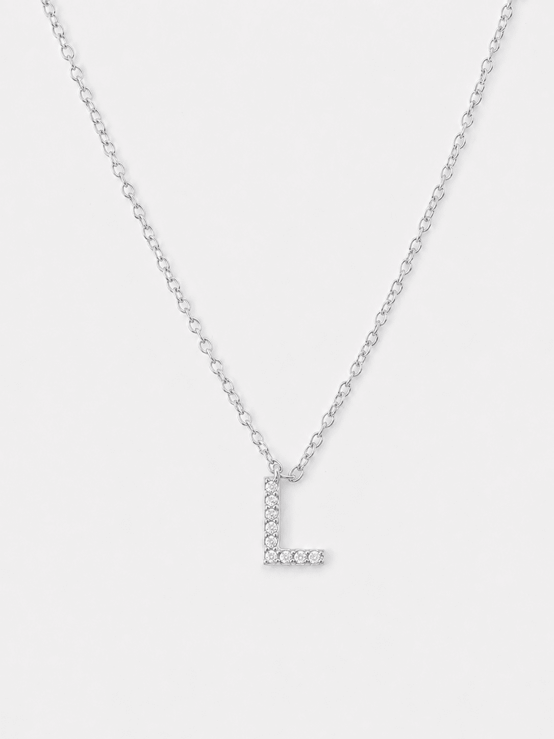 Collar Initial Letters A-N – Chapado en plata