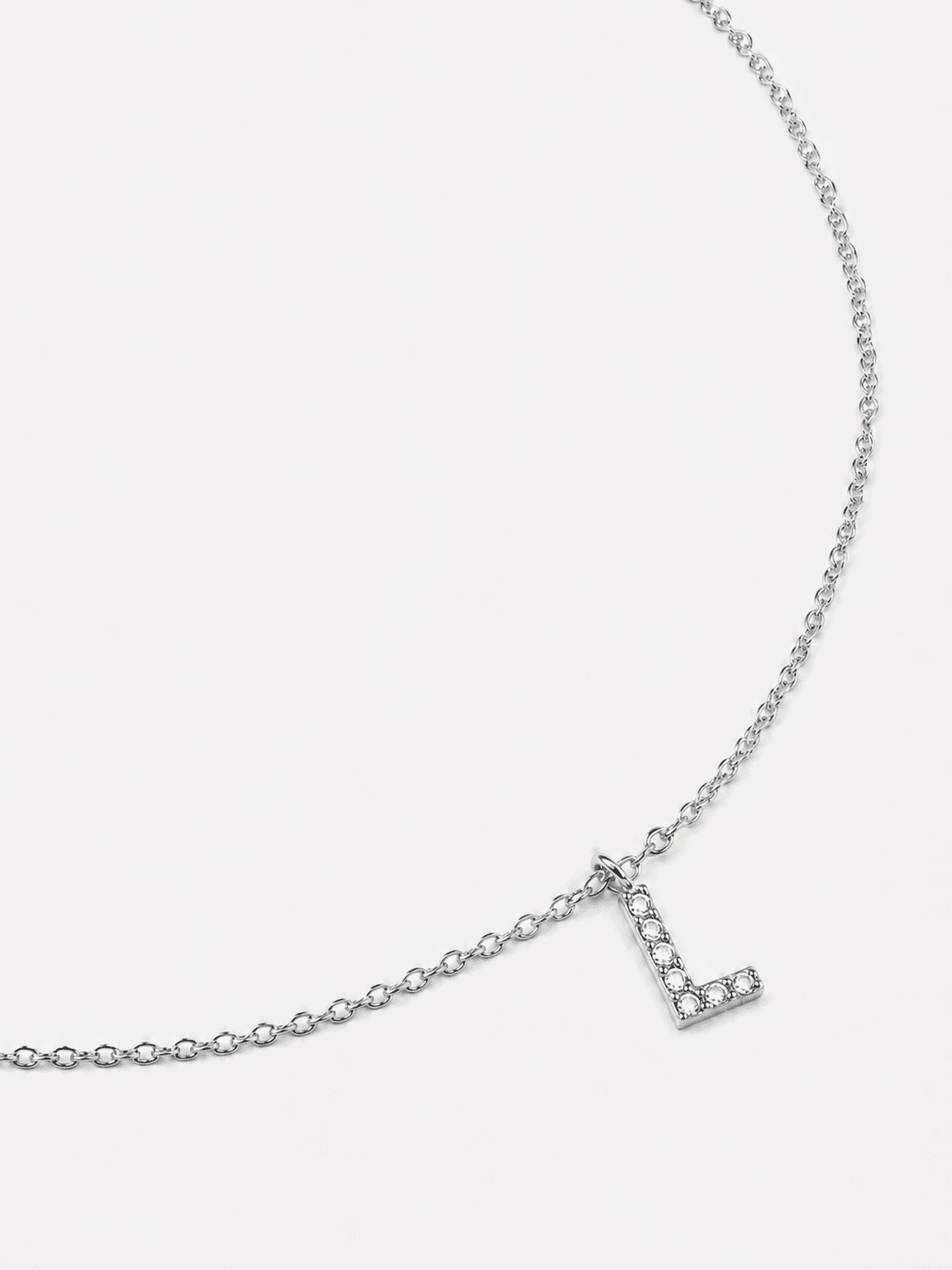 Collar Initial Letters A-N – Chapado en plata