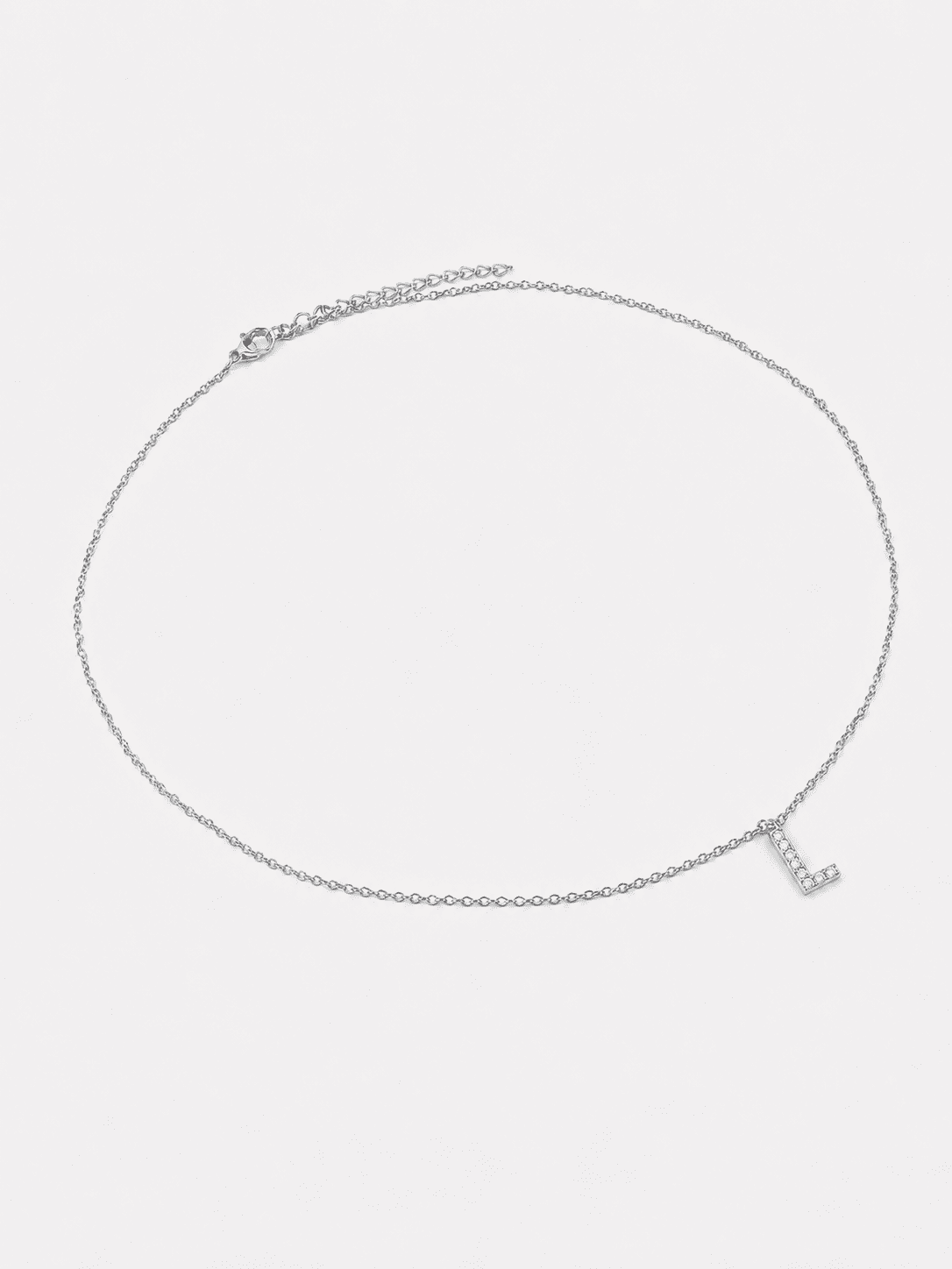 Collar Initial Letters A-N – Chapado en plata