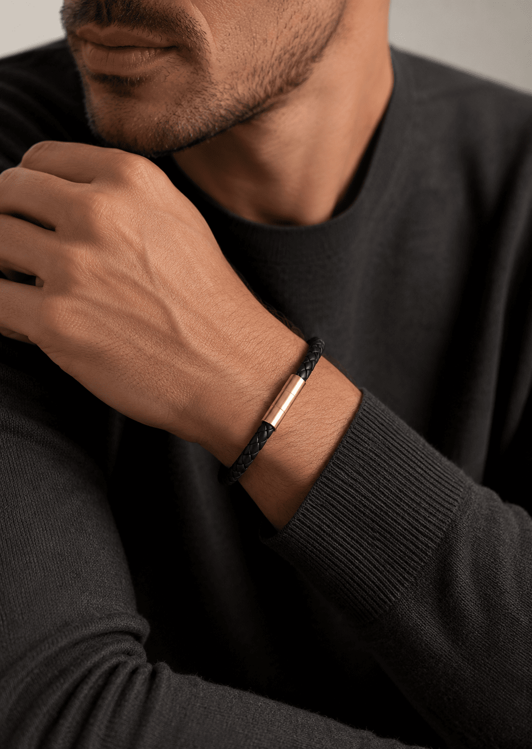 Pulsera de cuero Echo Forge