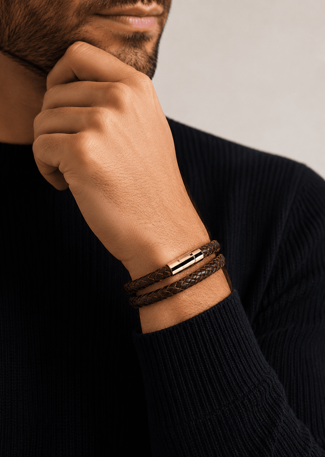 Pulsera de cuero Grit Aura