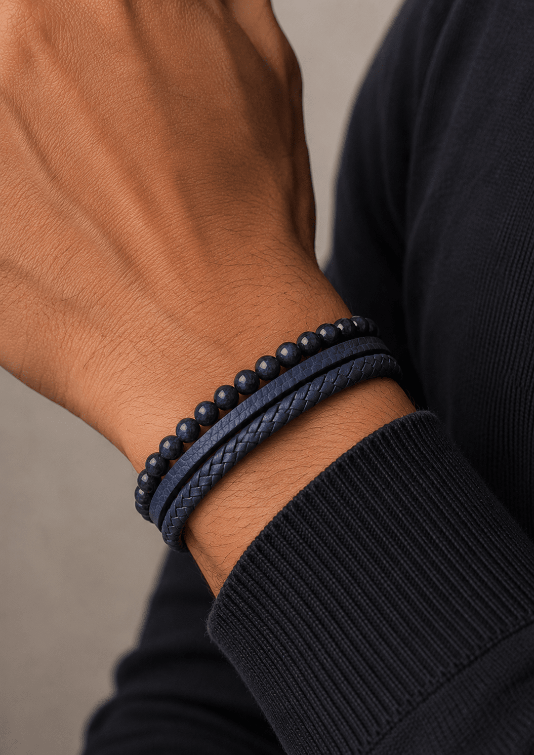 Pulsera de cuero Titan Charm