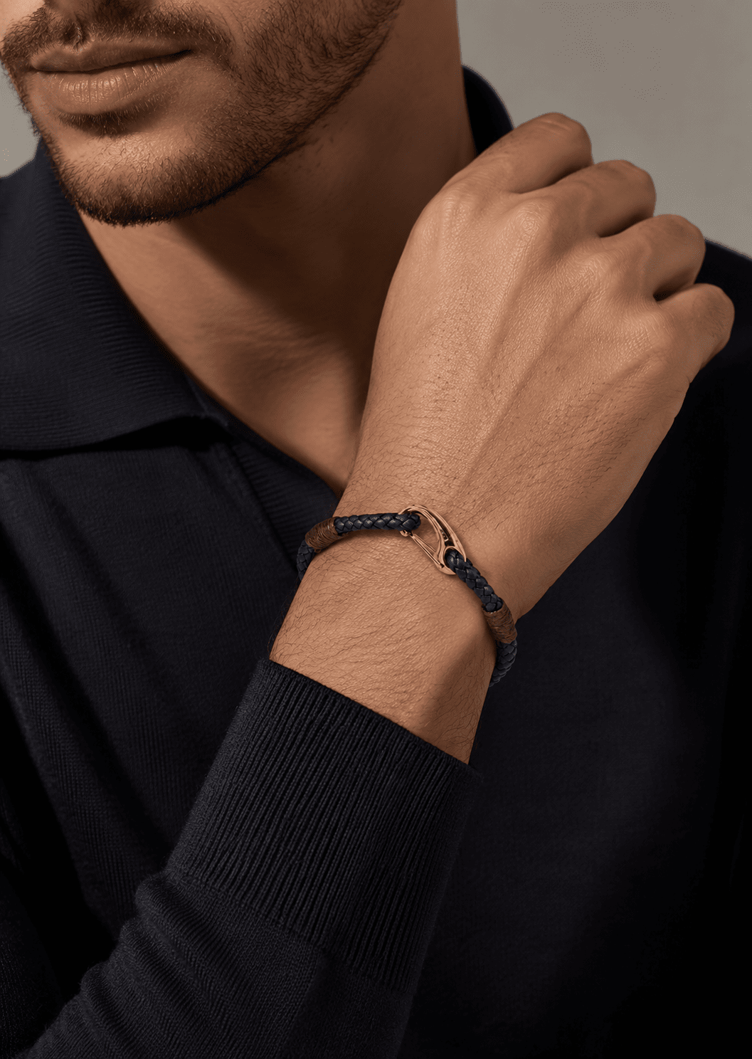 Pulsera de cuero Titan Charm
