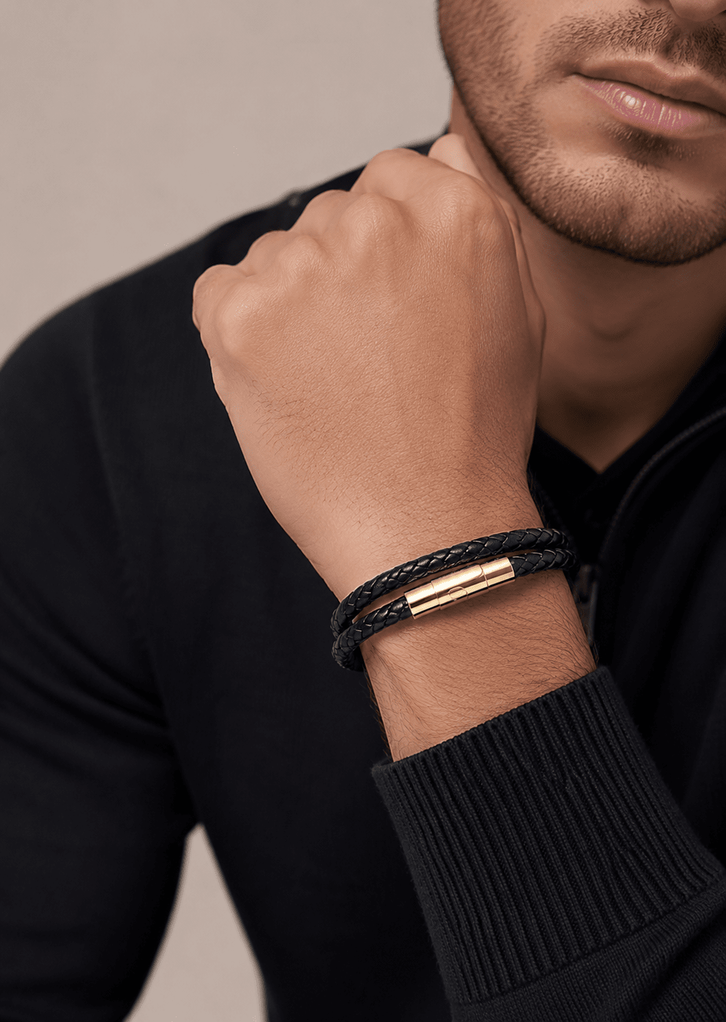Pulsera de cuero Valor Edge