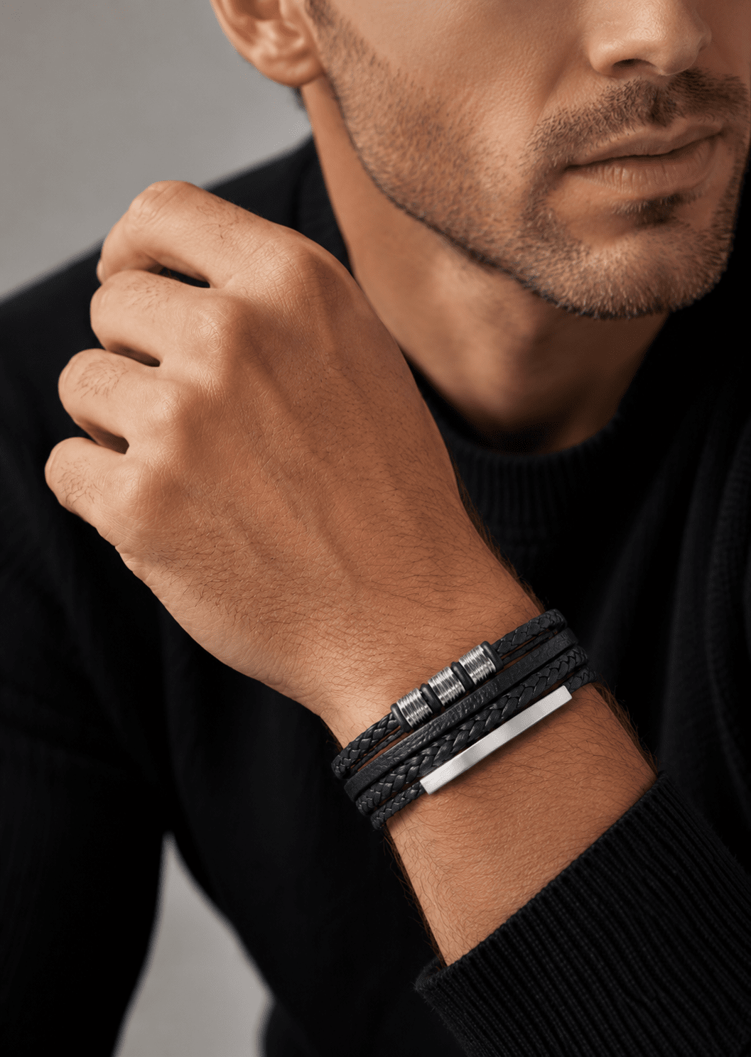 Pulsera de cuero Valor Stride