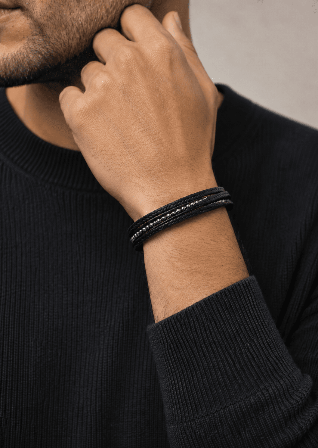 Pulsera de cuero Vanguard Link