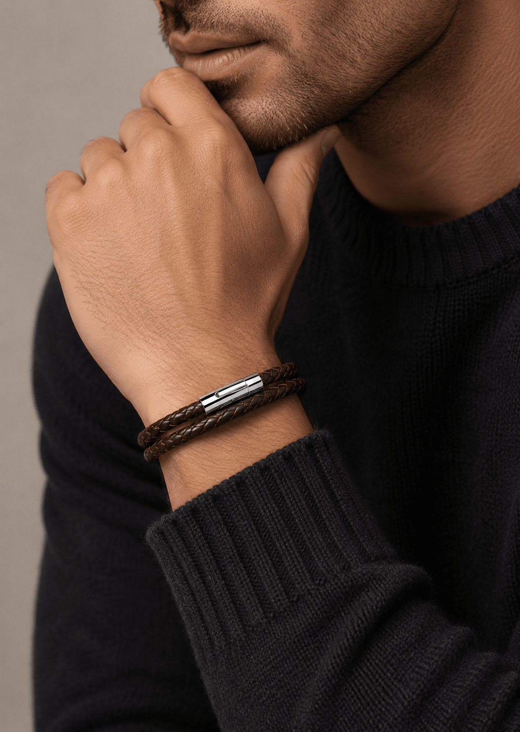 Pulsera de cuero Noble Twist