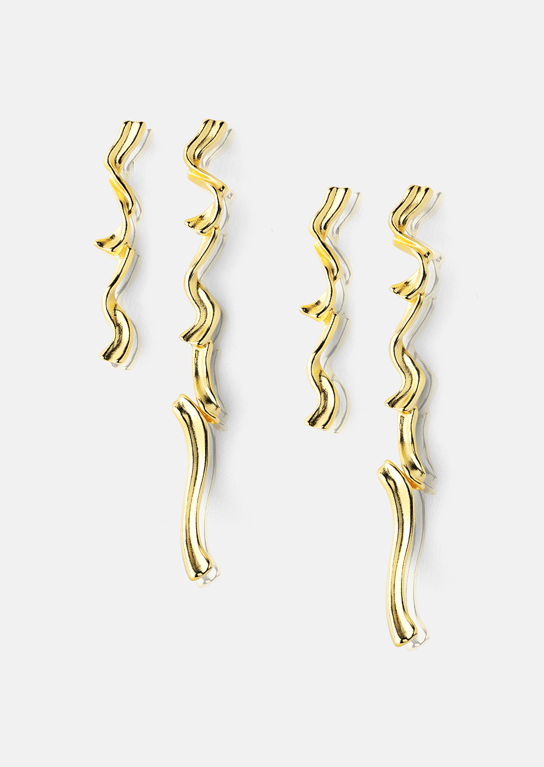 Pendiente Flow - 18k Chapado en oro