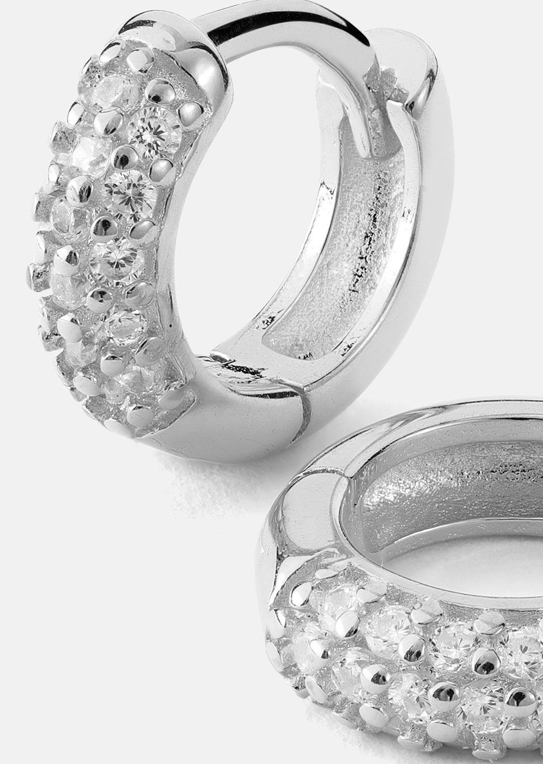 Pendiente Shimmer Hoops - Chapado en plata