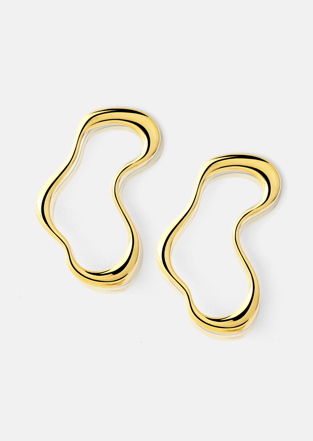 Fluid Glow Pendiente - 18k Chapado en oro