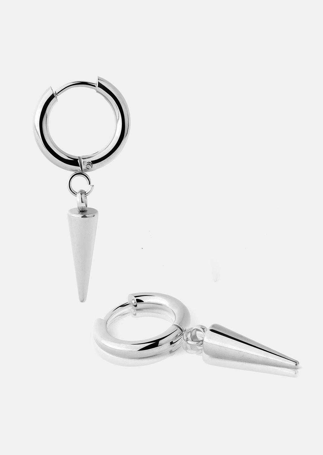 Pendiente Spike – Chapado en plata