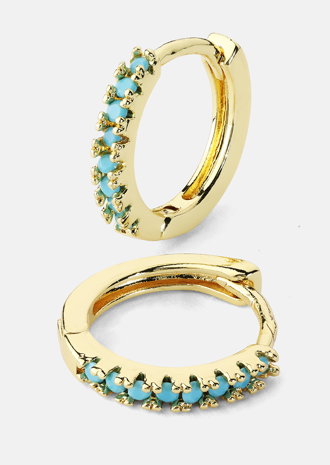 Pendiente Aitana Azul - 18k Chapado en oro