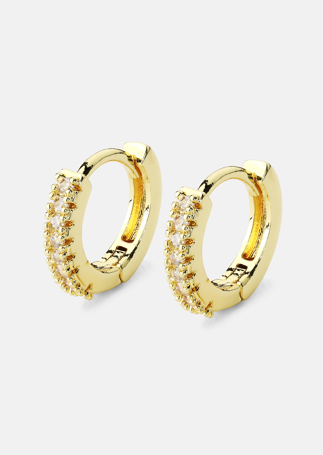 Pendiente Aitana blanco - 18k Chapado en oro