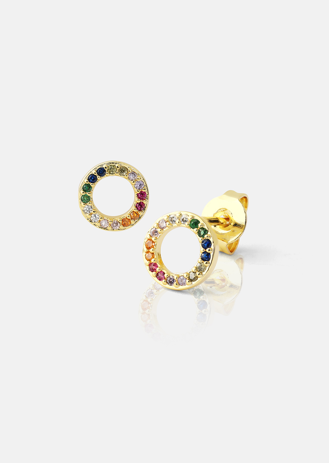 Pendientes Prism Halo - 18k Chapados en oro